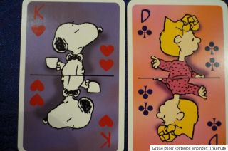 Spielkarten 1 x 55 Karten Romme Karikaturen Peanuts ca. 2001