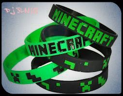 Minecraft Junior KIDS Silicone Wristband. UK Fast Dispatch Christmas