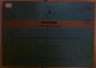 Mercedes Unimog Motoren OM312 / OM352 Ersatzteilkatalog