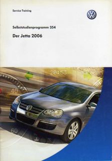 SSP 354 VW JETTA 2006 Selbststudienprogramm Handbuch