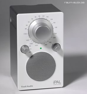 Tivoli Audio Radio iPAL für iPod/iPhone  weiß/silber i PAL Akku