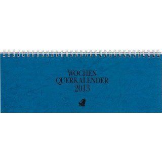 Glocken Querkalender 29,7x10,5 cm 1 Woche/2 Seiten blau Kalendarium
