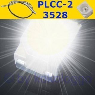 S362   10 Stück SMD LED PLCC 2 3528 weiß 7000 K 2850 mcd