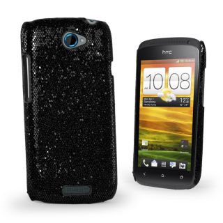 Sparkle Glitter Hard Case Cover For HTC ONES ONE S + Screen Protector