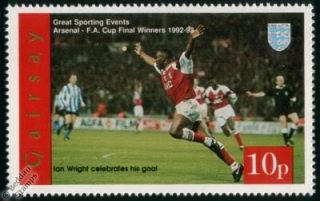 ARSENAL / FA CUP Winners 1992 1993 Football Stamps