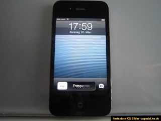 Apple iPhone 4 32 GB   Schwarz (Ohne Simlock) Smartphone 0628586176430