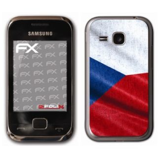 atFoliX Designfolie Tschechien Flagge für Samsung Champ Deluxe C3310