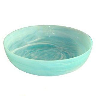 Grehom Schale Bowl   Aqua; Recyceltes Glas, Hergestellt in Spanien