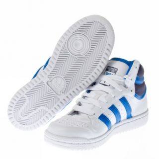Adidas Top Ten Hi K [29, Uk 11 C] Weiss Blau Schuhe Jungen Neu