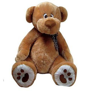 Riesen Teddy Teddybär mit Masche 100 cm groß sehr weich beige