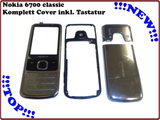 Nokia 6700 classic Komplett Gehäuse Cover Front Mittel Akku Tastatur