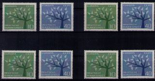 BRD 1962 ** 4x Mi. Nr. 383 384CEPT Europa