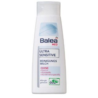 Balea Med Ultra Sensitive Reinigungs Milch, 3er Pack (3 x 200 ml