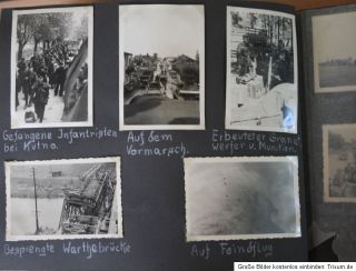 Weltkrieg / WK II KLASSE Fotoalbum Feldzug in Polen