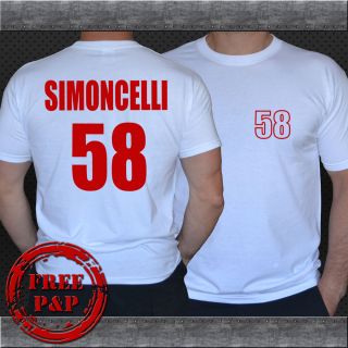 MARCO SIMONCELLI MOTO GP t shirts S XXL