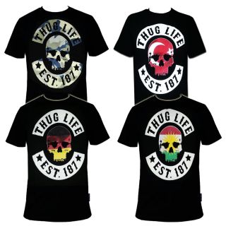 Thug Life Skull T shirt S   3XL Editions187