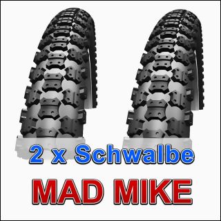 Schwalbe Mad Mike Draht Reifen 20 x 1,75  47 406 schwarz