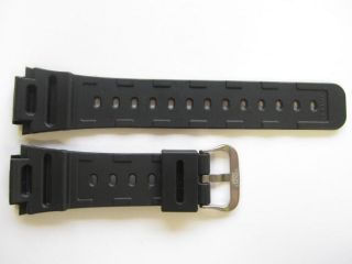 Casio black rubber watch band DW 5000 G shock N.O.S.