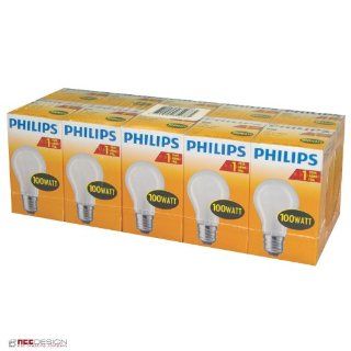 10 x Philips Glühbirne 100W E27 MATT 100 Watt Glühlampe Glühbirnen