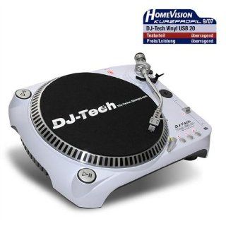DJ Tech USB DJ Plattenspieler Turntable weiss/white 