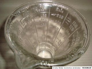 Seltener GWG Wilmking Pressglas Messbecher + 1930 /B