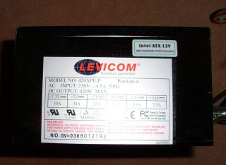 Levicom 420 Watt Netzteil 420XPE P ATX 12 V ☆ ☆ sehr guter Zustand