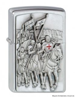Original ZIPPO Templer   CRUSADER limited set in wooden collectible