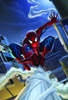 Fototapete Wandbild Kinderzimmer 1 424 Marvel Comic Spiderman Rooftop