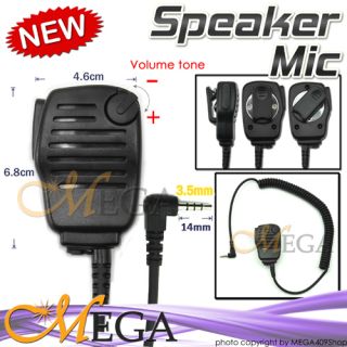 41 05B Mini Speaker Mic (Volume Adjustable ) For UV 3R UV 100 UV 200