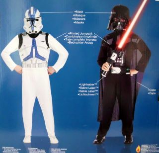 Star Wars Kostüm Set Darth Vader & Clone Trooper 8 10 J