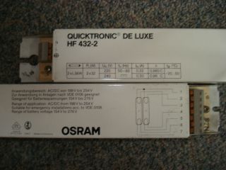 Osram Quicktronic de Luxe HF 432 2 (2x36W   120cm Röhre) Elektr