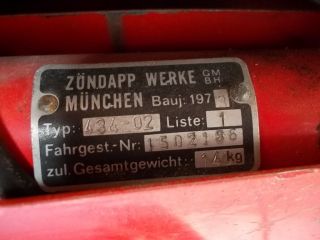 Zündapp Bergsteiger Mofa, Typ 434 02, 2 Gang, Scheunenfund