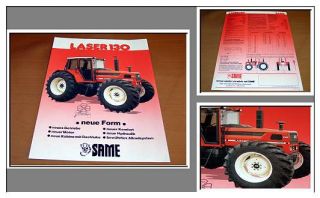 Same Laser 130 Traktor Prospekt 1985