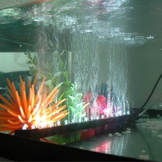 Aquarium LED Luftblasen Bubble Lampe unterwasser Beleuchtung Deko 3