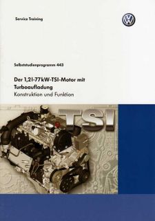 SSP 443 AUDI A3 8P Motor 1,2l 77kW TSI Handbuch CBZB
