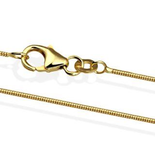 Goldmaid Unisex Halskette Gold 750 Schlangenkette 45 cm Ke_977GG750