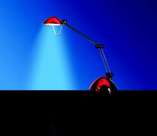 Hansa Tischleuchte Space rot Tischlampe Halogen Lampe Leuchte