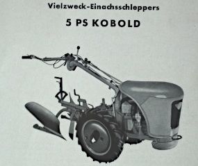 Original Bedienungsanleitung GUTBROD 5 PS Kobold von 1959
