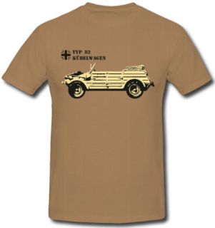 Kübelwagen Typ 82 Kübel Afikakorps WH DAK T Shirt *458