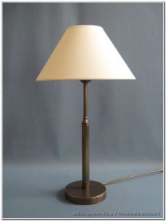 Nachttisch Lampe Tischleuchte Messinglampe SL50 TS468 beige S09