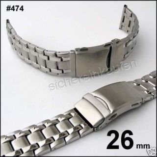  Uhrenarmband Armband Taucher Verlaengerung matt poliert 474 26 mm