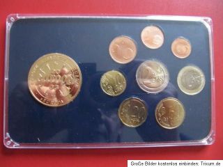 KMS Euro Malta 2008 1 Cent bis 2 Euro + Medaille in Plasteverpackung