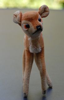 Steiff Reh Deer Bambi 14cm Samt 50er 60er Jahre guter Zust. S473