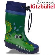 Living Kitzbühel Gummistiefel 2171 lustiges Krokodil grün blau Gr