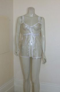 PVC Baby Doll Dress Mini Near Clear Negligee Vinyl S Top Roleplay
