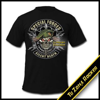 Camiseta t shirt Special Forces Military Custom Chopper Airsoft Legion