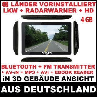 NEU NAVBEN Navigation 7 Zoll Bluetooth HD FM GPS Touch System Lkw und
