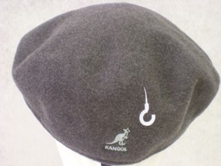 Kangol 504 grau Flatcap Wool Känguruh Kappe Mütze