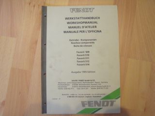  Training Werkstatthandbuch Ser 500 Getriebe 509 510 511 512 514