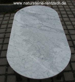 Tischplatte+Marmor+Carrara+weiss+Couchtisch+Platte+OVAL+heller